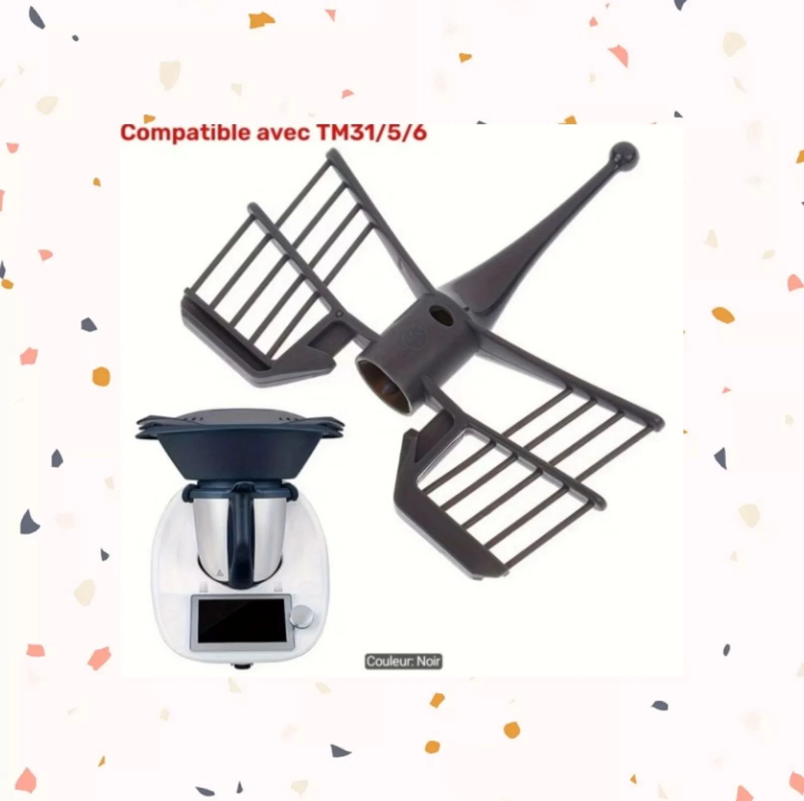 Butterfly whisk compatible with Thermomix Vorwerk TM5 TM6 and TM31 – photo 2